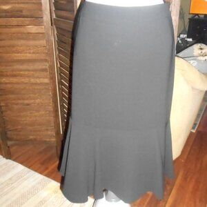 Kasper Classic Black pencil skirt with flounce hem, size 4
